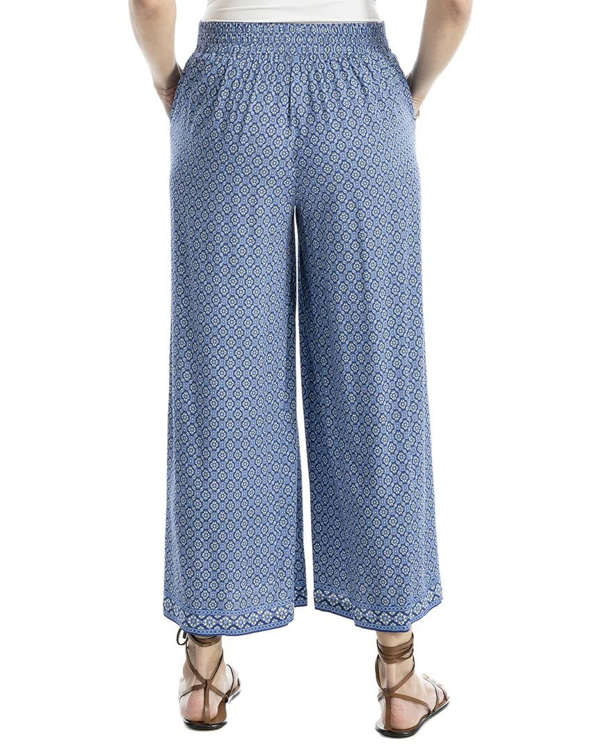 Max Studio Texture Rayon Cropped Pant