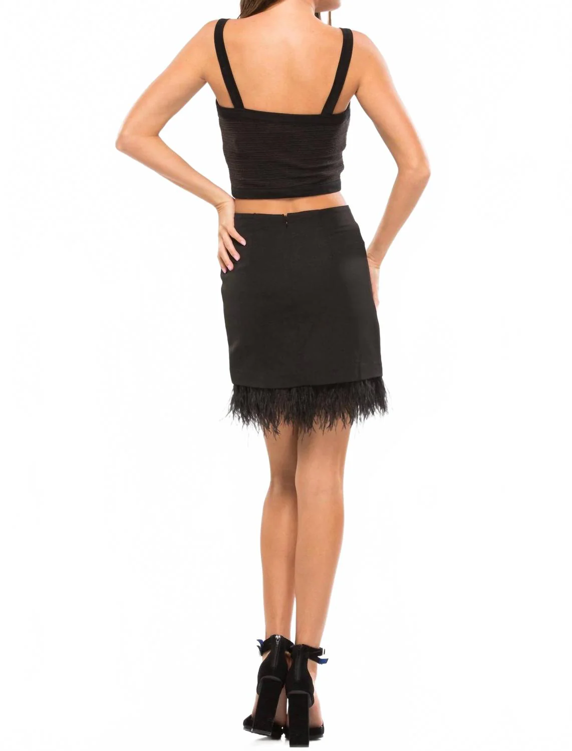 Black Feather Skirt