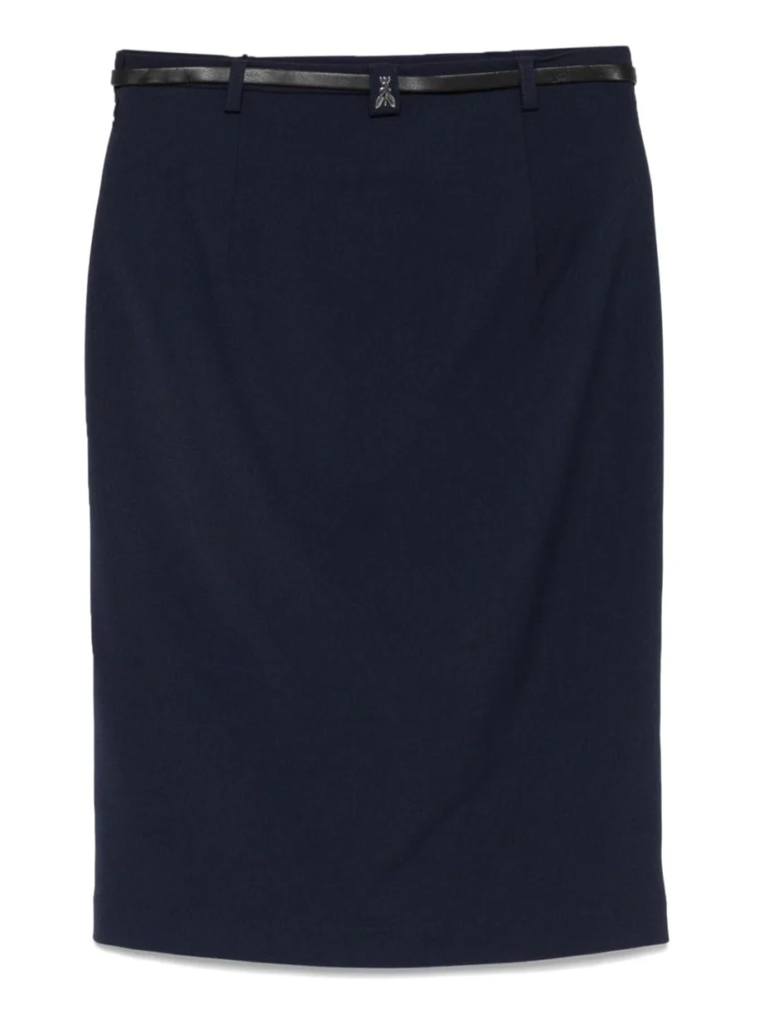 Tailored Navy Blue Skirt