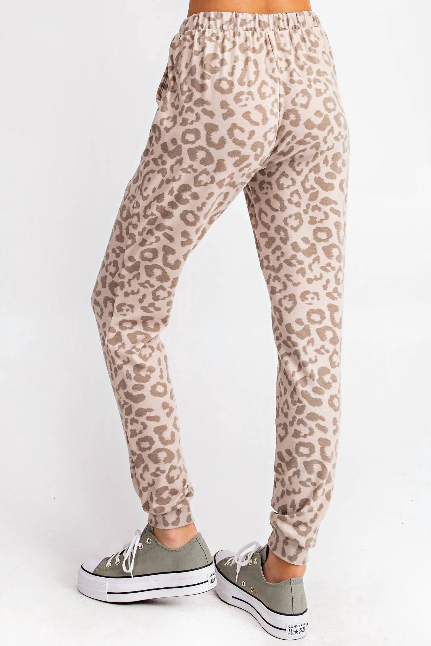 Cheetah Comfort Joggers In Sand