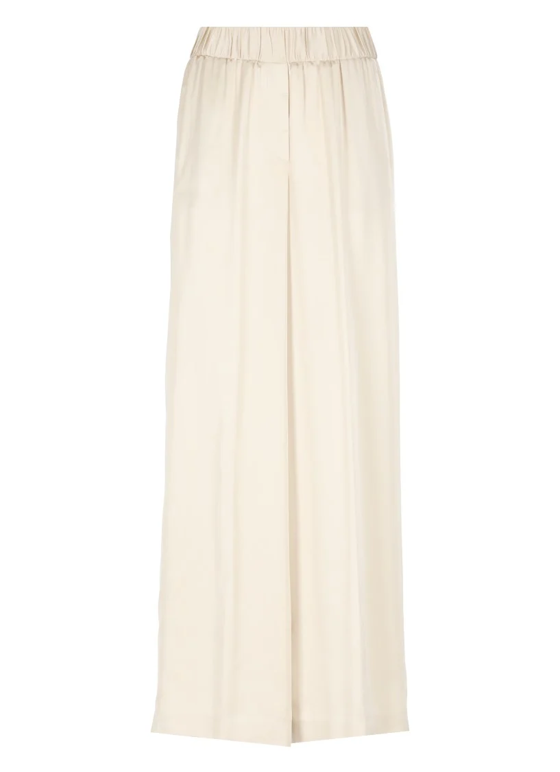 Beige Viscose Pants