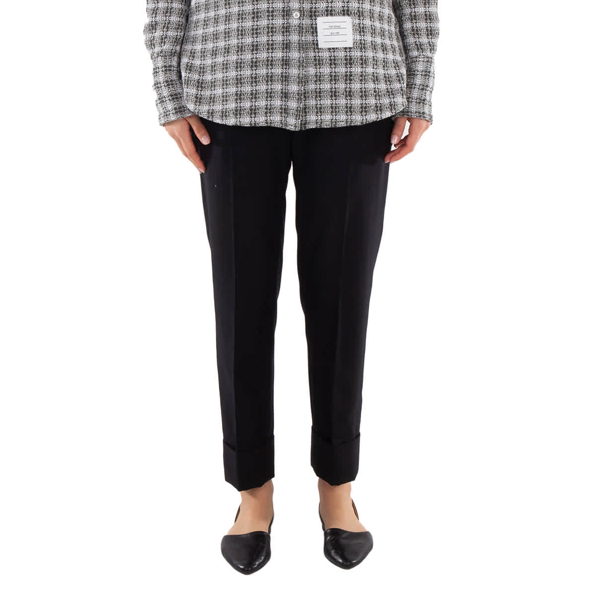 Thom Browne Twill Low Rise Cigarette Trouser