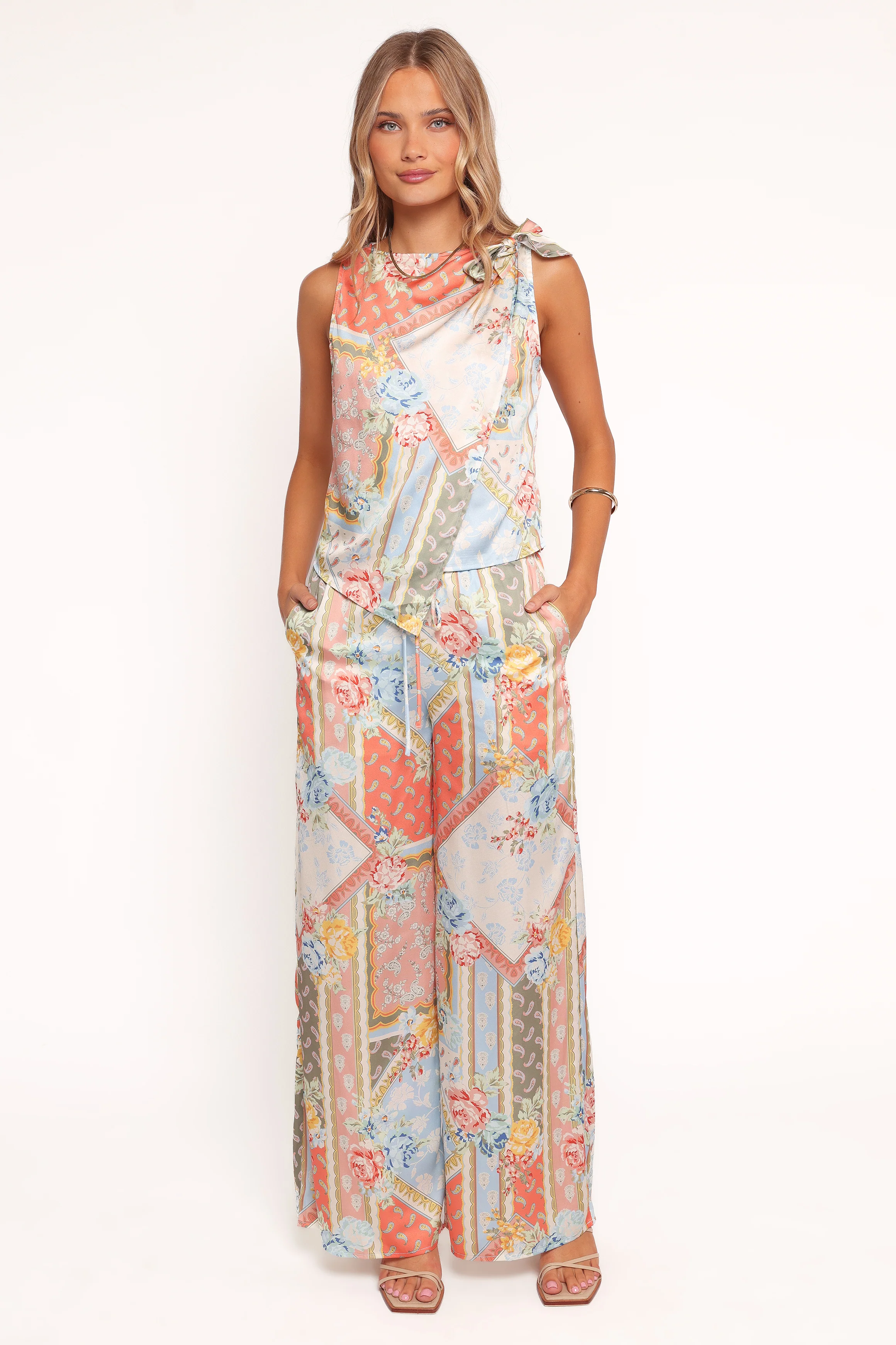 Charly Wide Leg Pant - Bel Air Rose