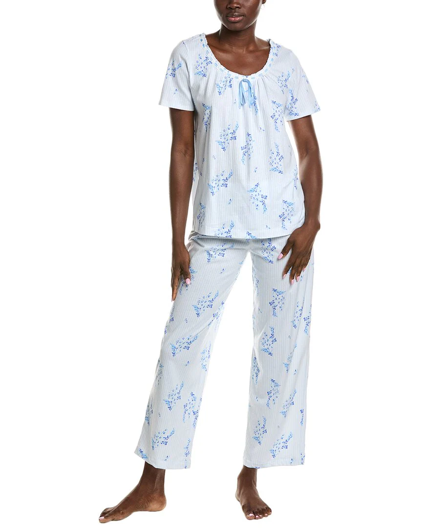 Carole Hochman 2pc Long Pajama Set