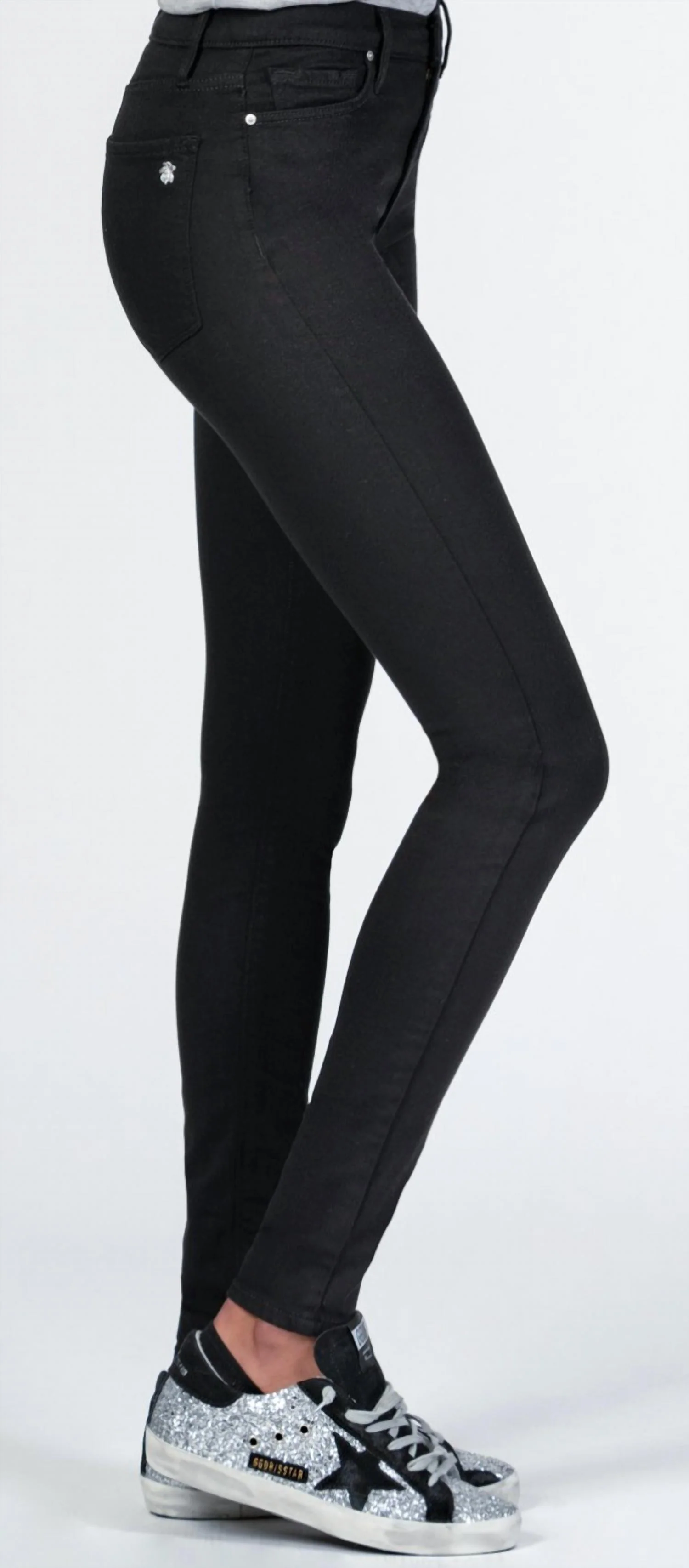 Gisele High Rise Super Skinny Denim In So Black