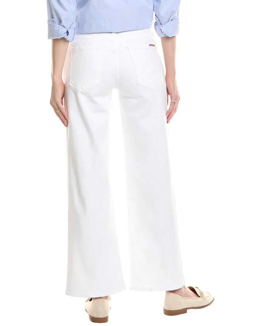 HUDSON Jeans Rosalie White High-Rise Wide Leg Jean