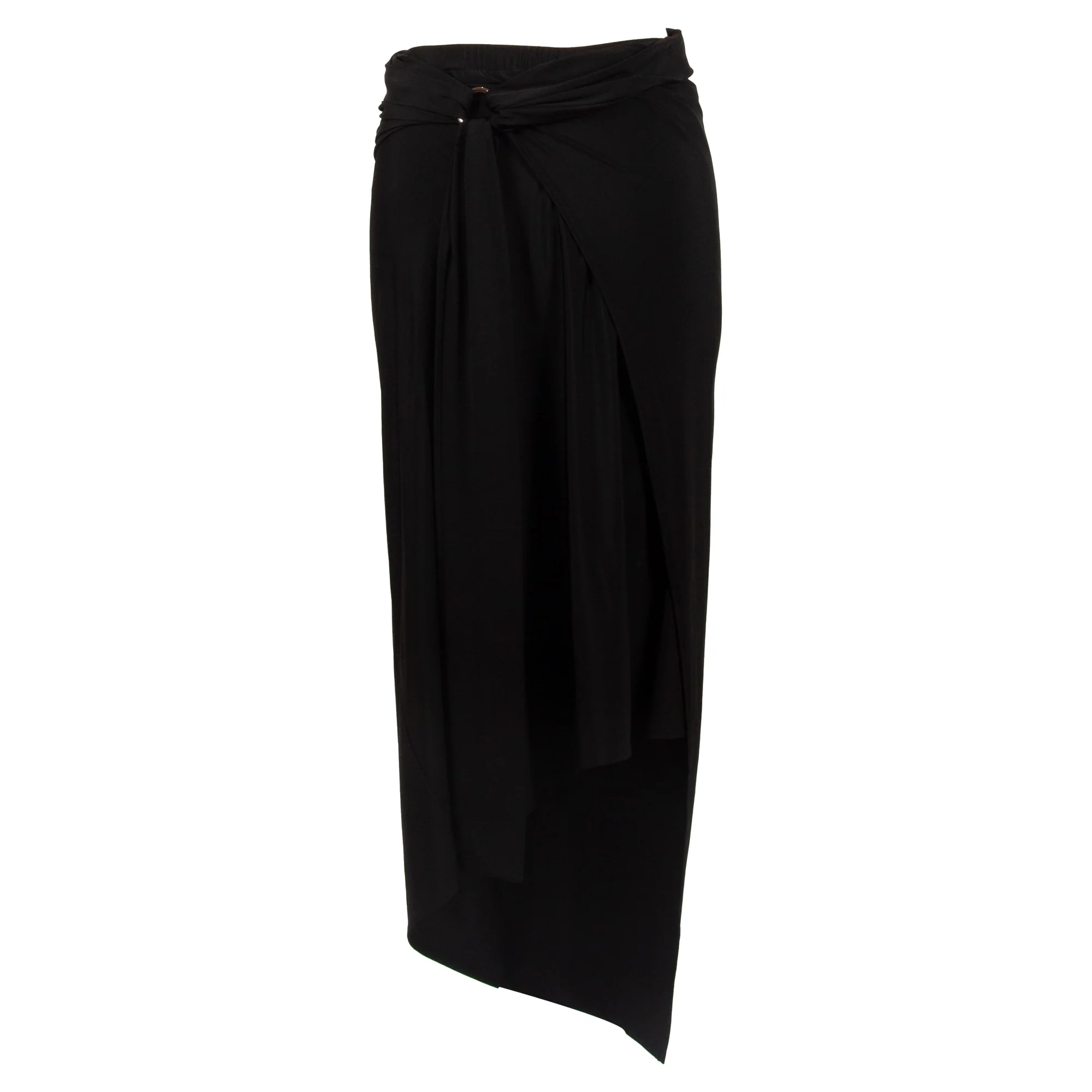 Black Long jersey skirt