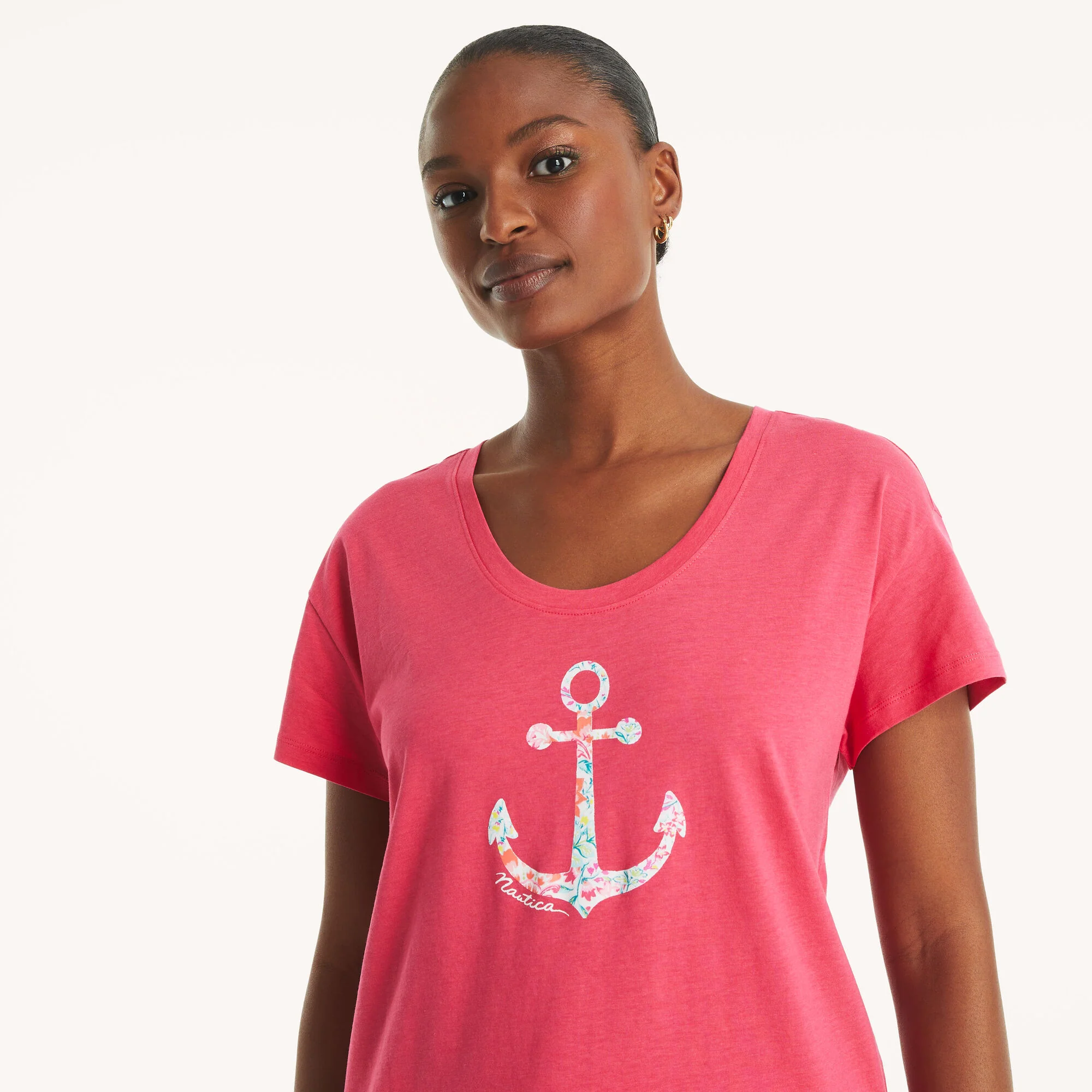 Nautica Womens Plaid Pajama Pant Set