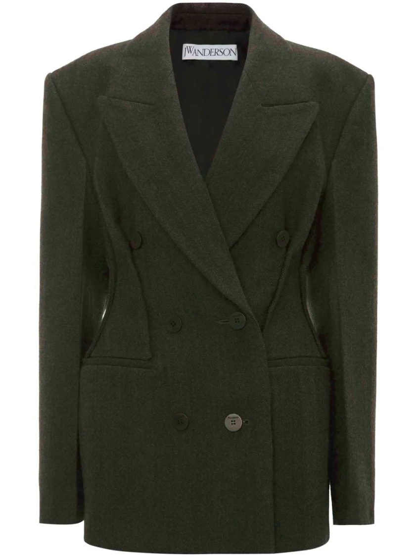 Double-Breasted Hourglass Blazer