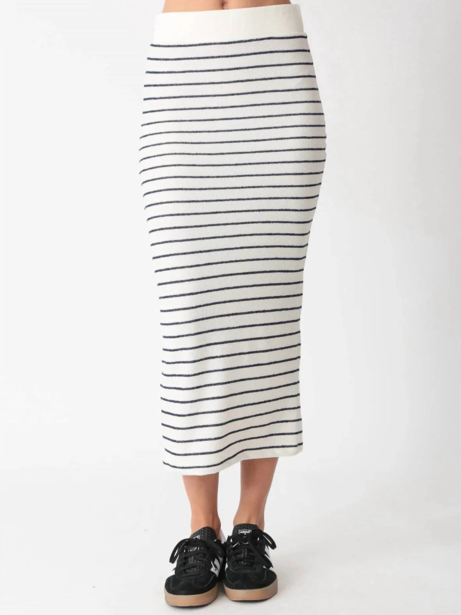 Jasmine Skirt In Ivory/indigo
