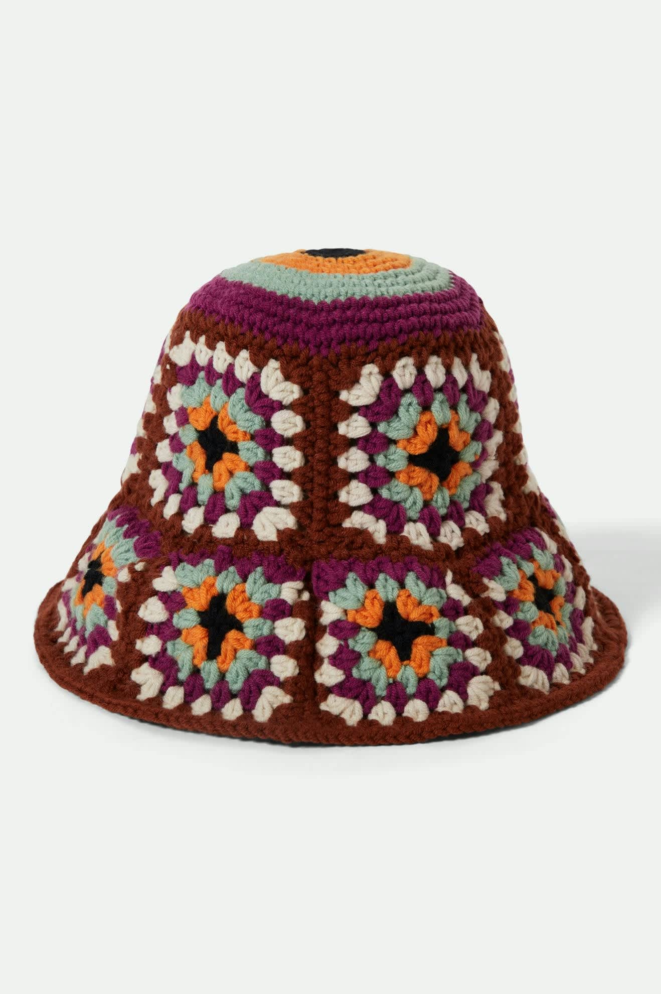 Crochet Knit Bucket Hat - Multi Color