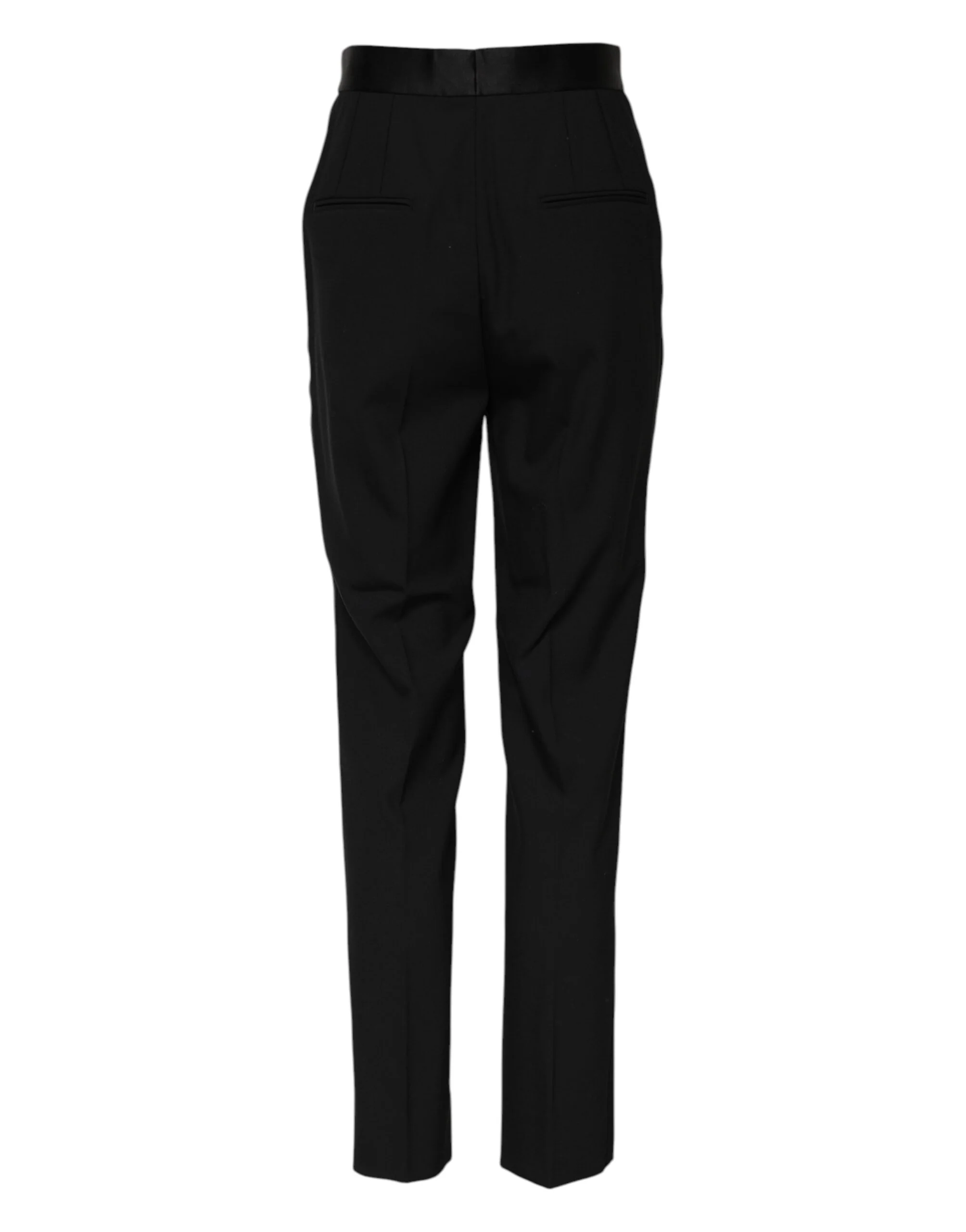 Dolce & Gabbana Wool Tape High Waist Women's Pants
