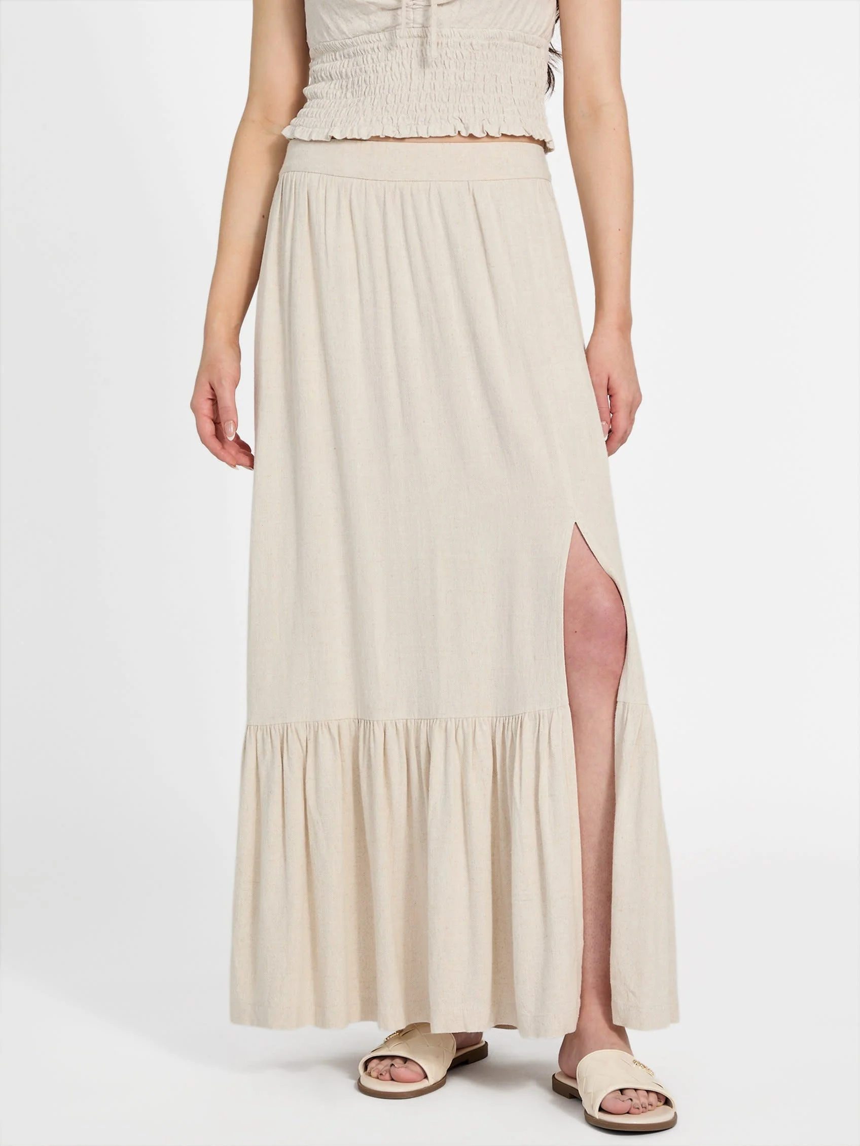 Candy Linen Maxi Skirt