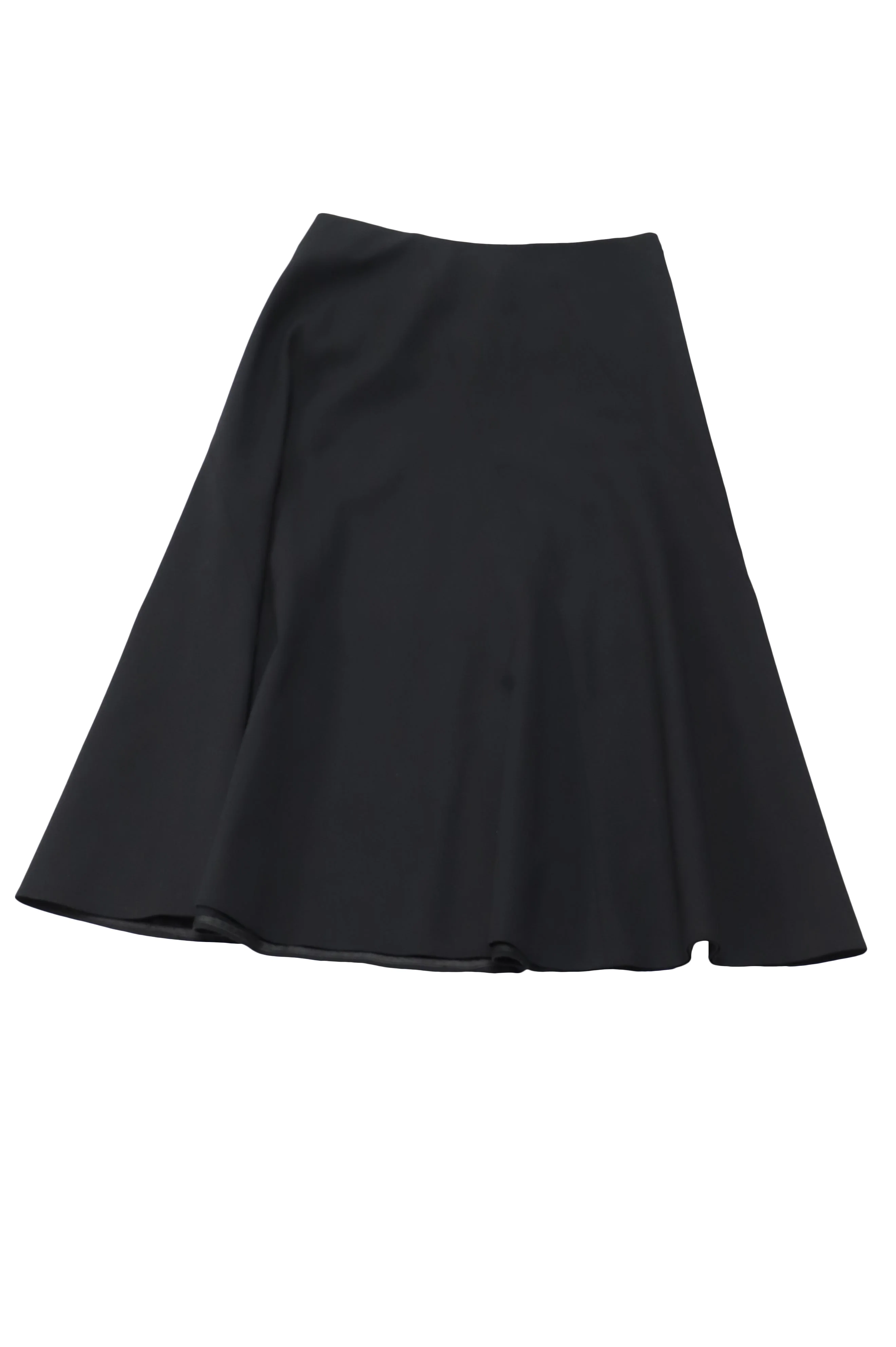 Theory Panel Skirt in Black Wool