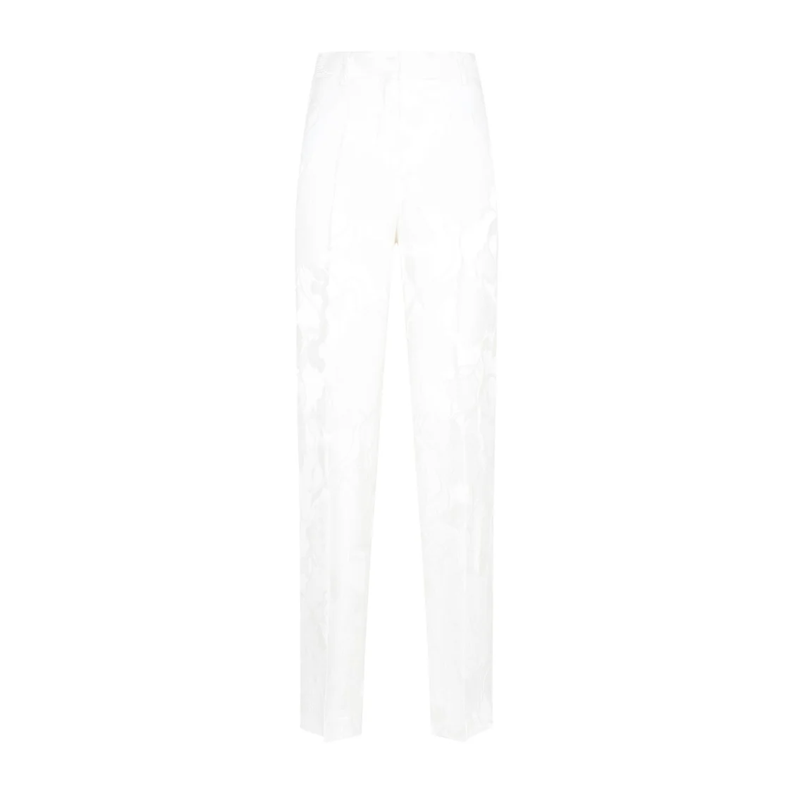 White Pulley Wool Pants