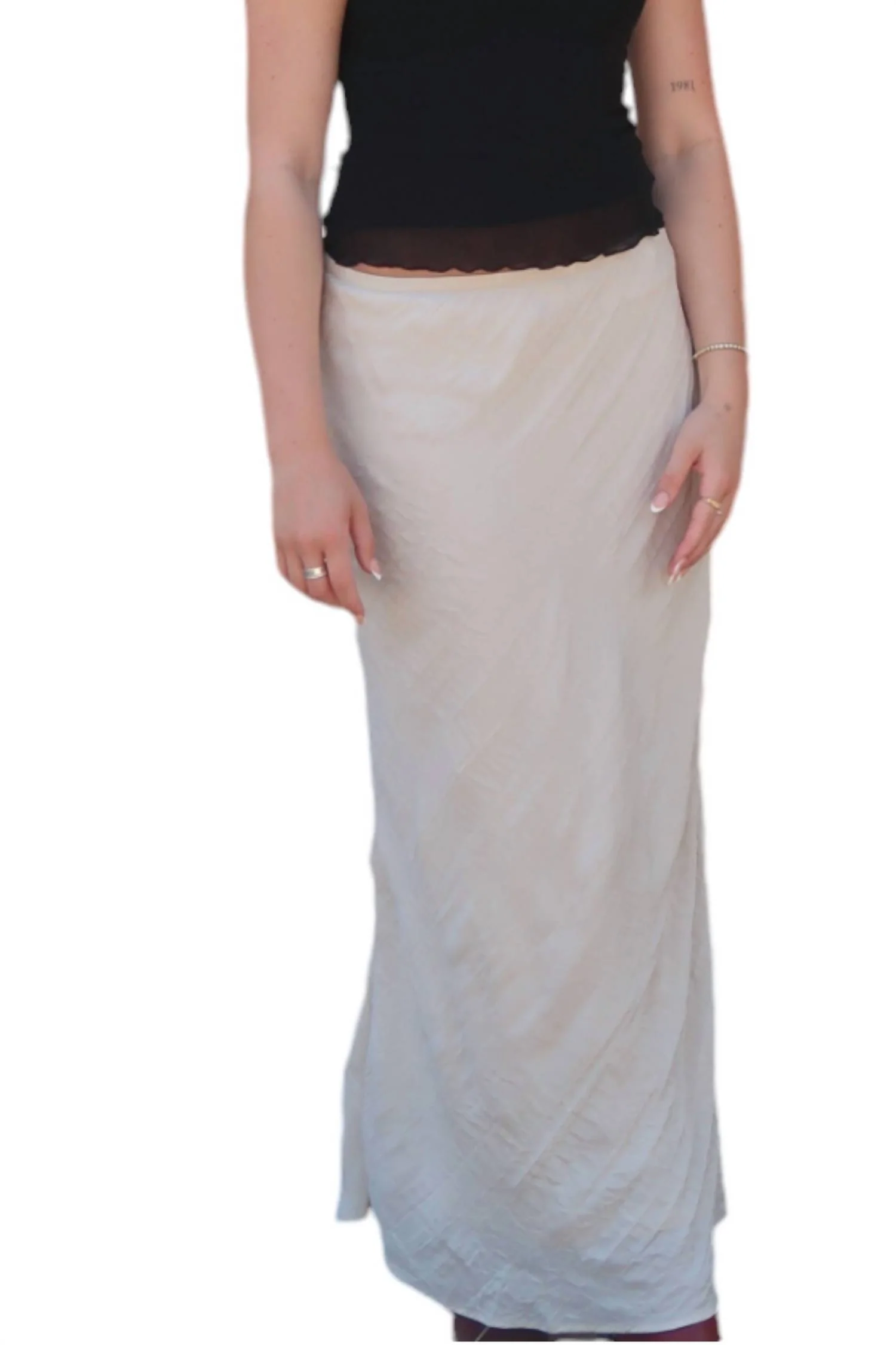 Georgia Maxi Skirt In Greige