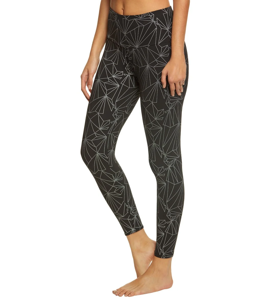 Onzie High Waisted Basic 7/8 Yoga Leggings Reflective