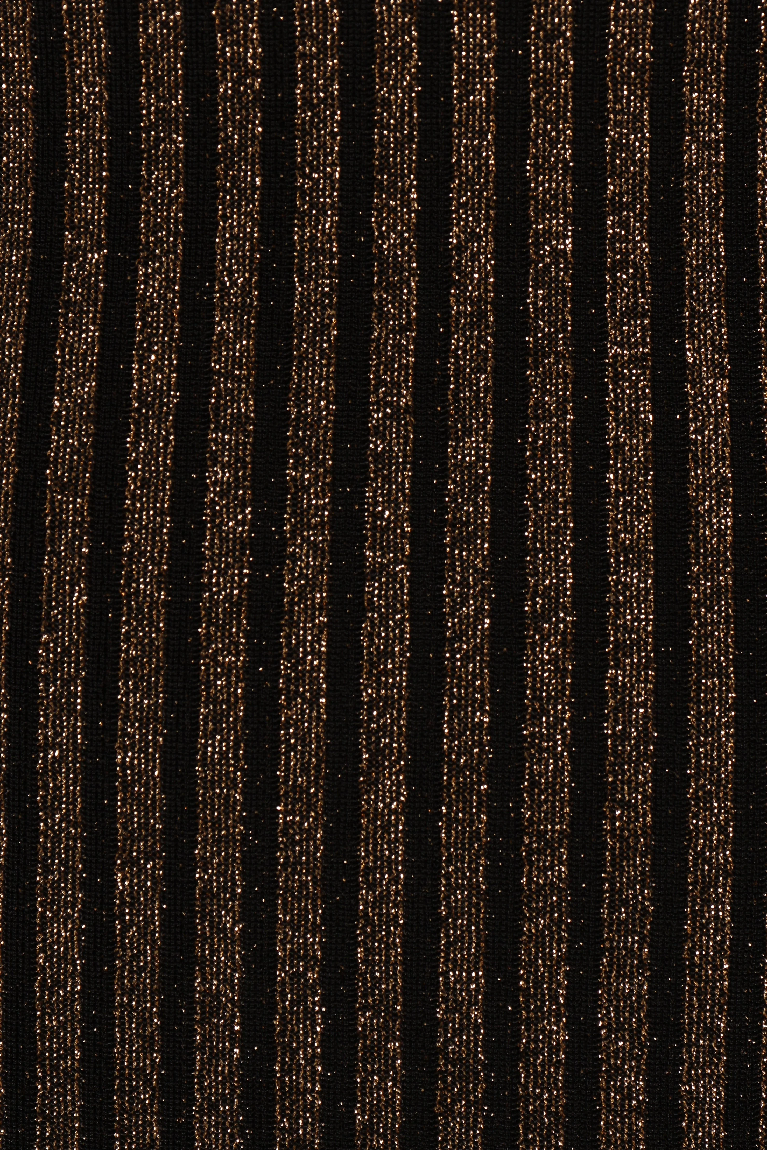 Jemma Midi Dress - Black/Gold