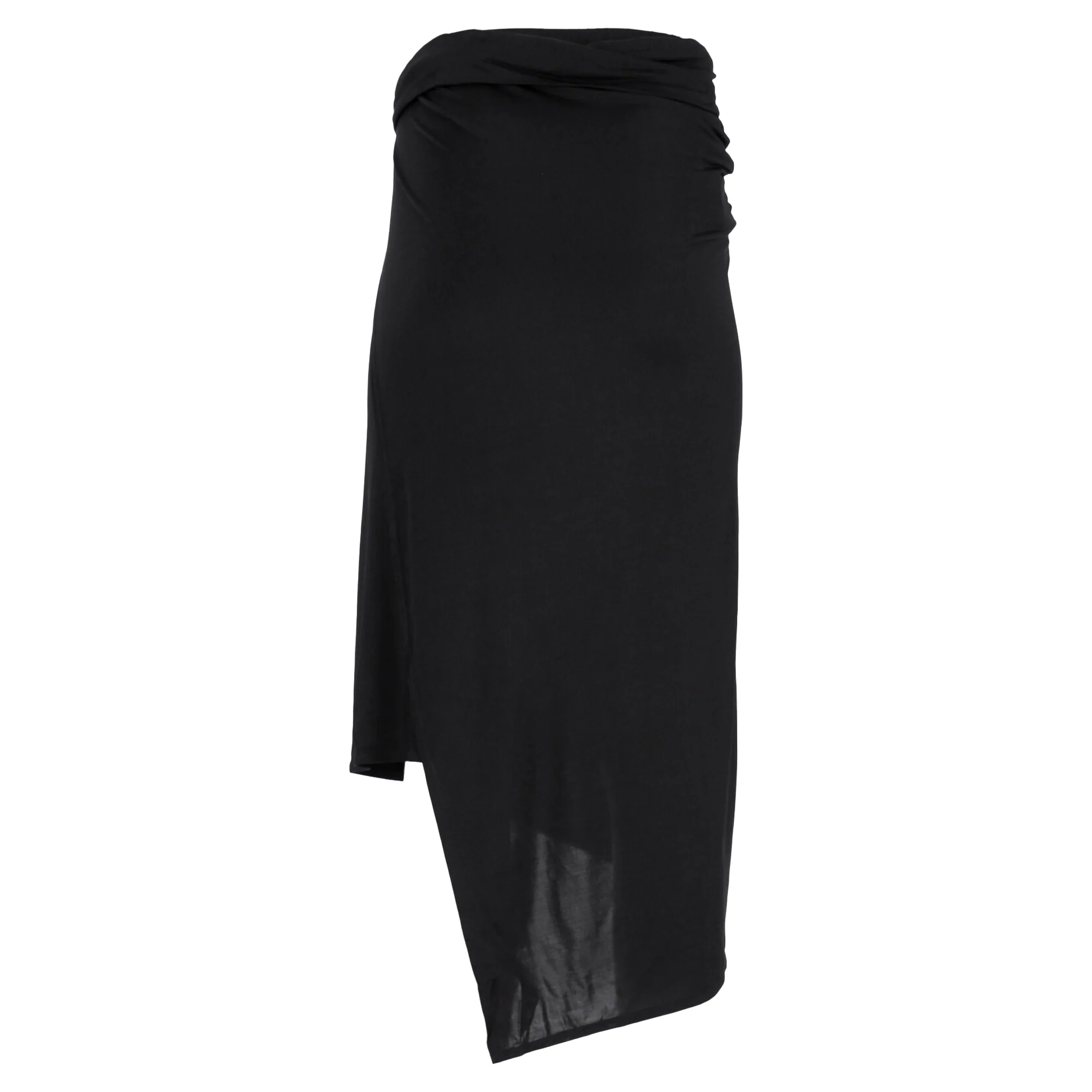 Black Long jersey skirt