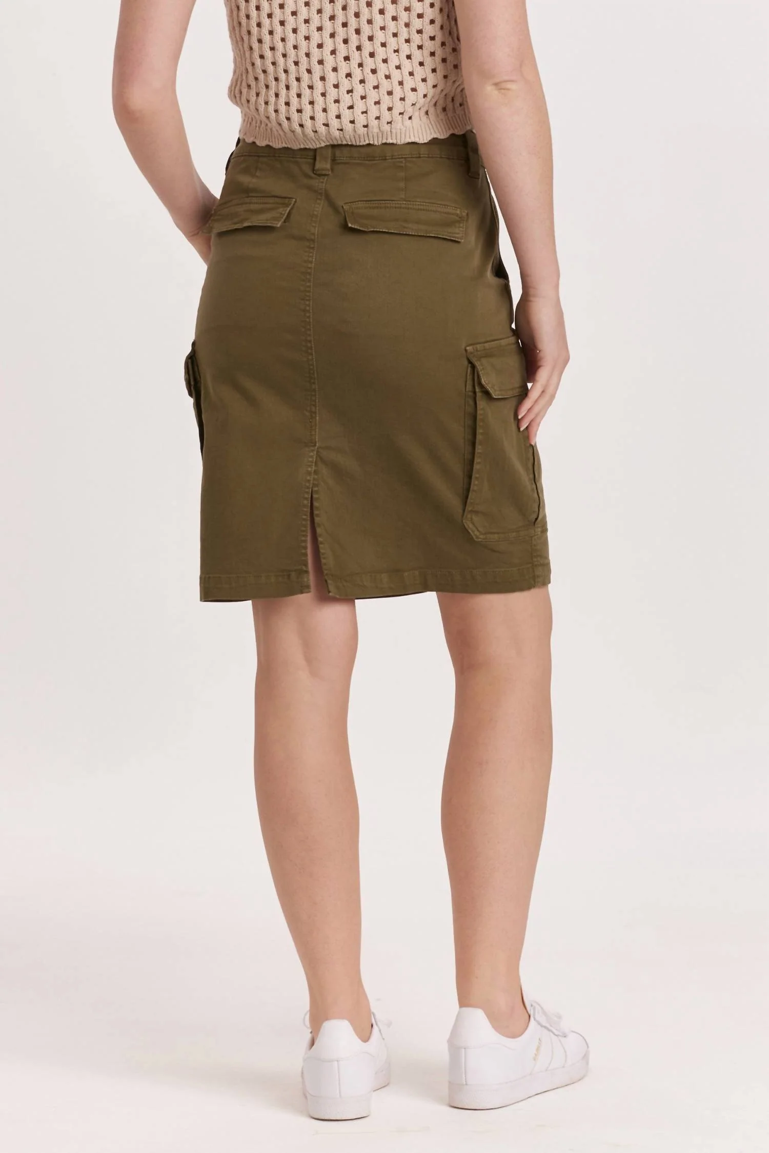 Midi Cargo Pocket Skirt In Vineyard
