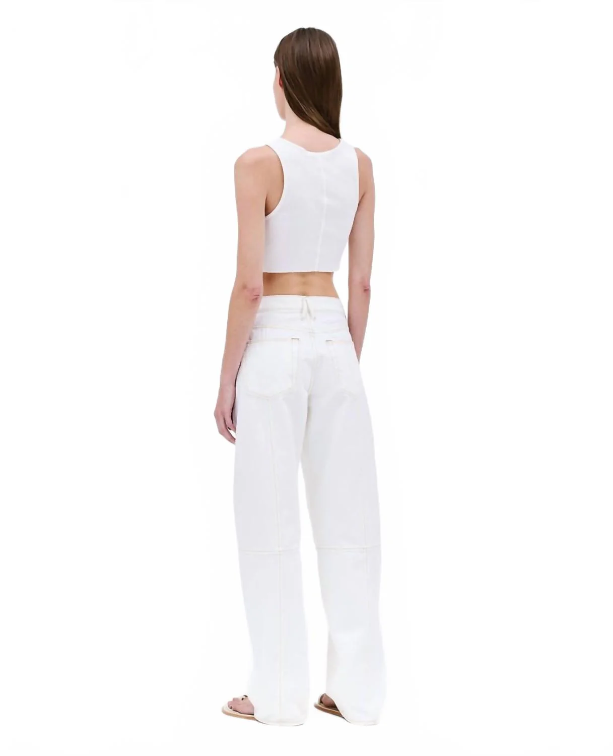 Paloma Seam Pant In Natural White