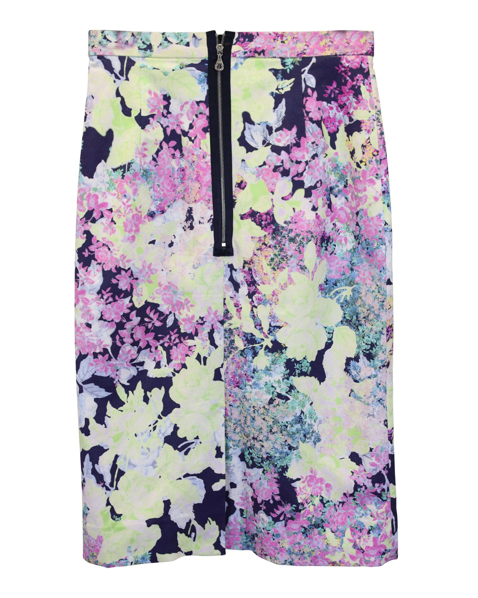 Erdem Floral Print Pencil Skirt in Multicolor Viscose