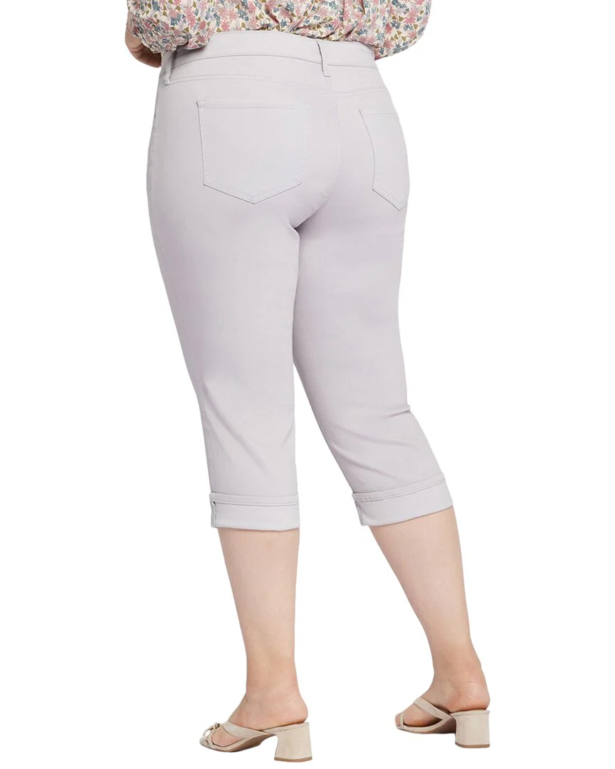 NYDJ Plus Marilyn Pearl Grey Crop Jean