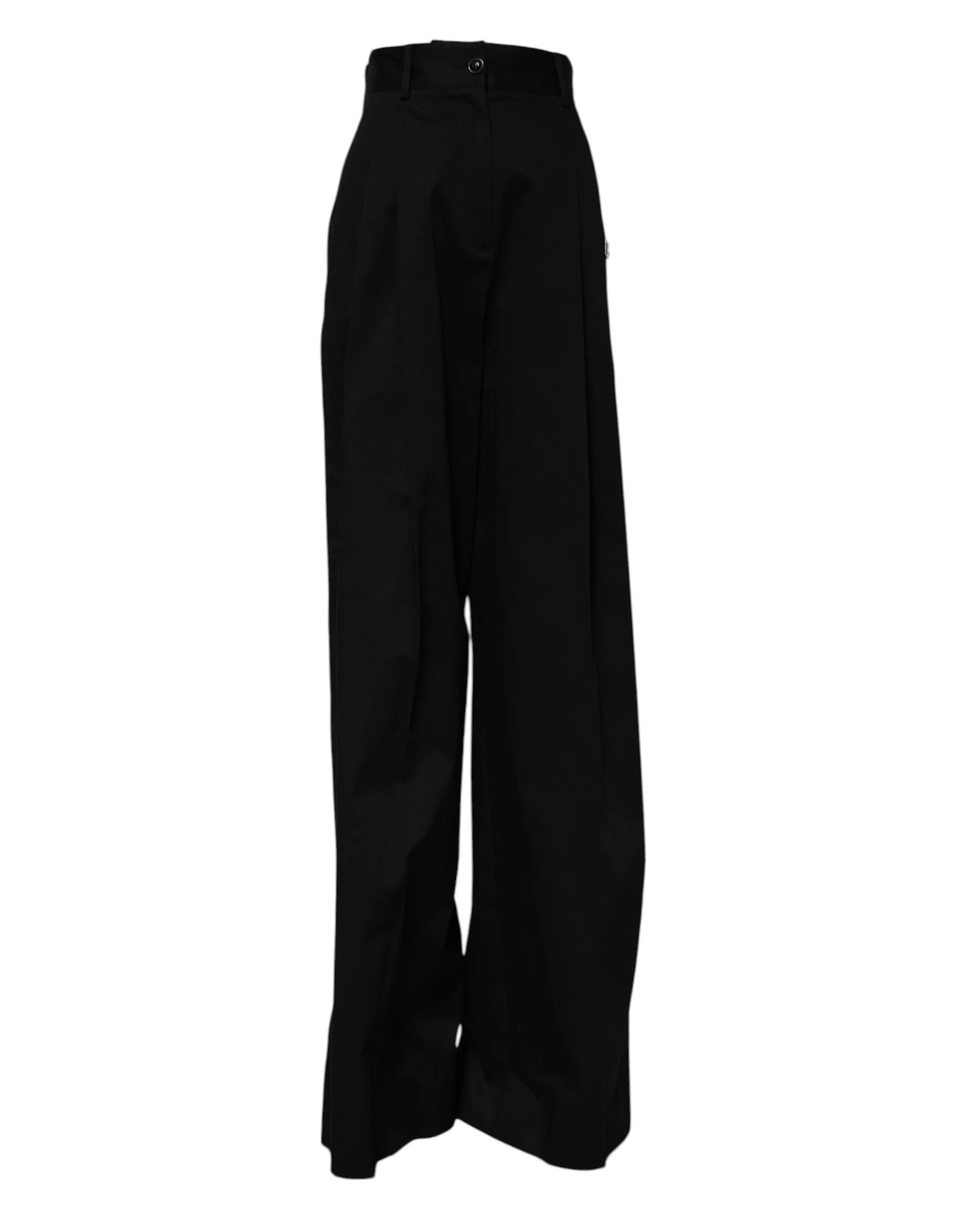 Dolce & Gabbana Cotton HighWaist Wide Leg Women's Pants