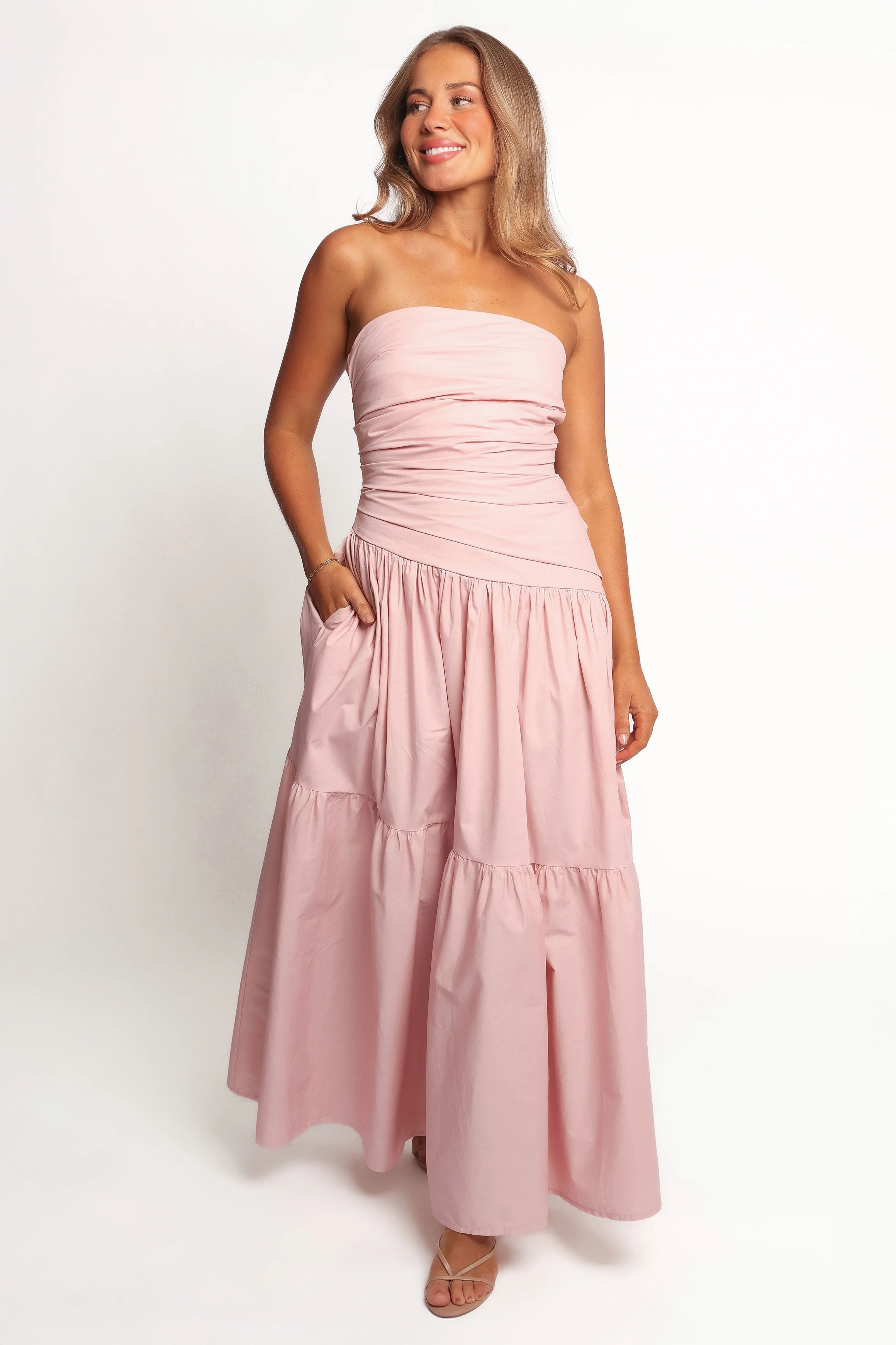 Blanche Strapless Maxi Dress - Orchid