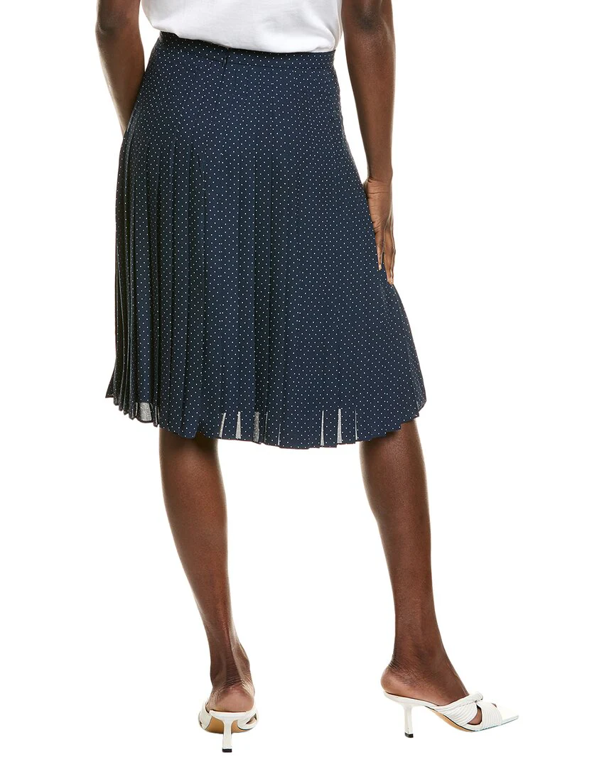 Brooks Brothers Dot Print A-Line Skirt