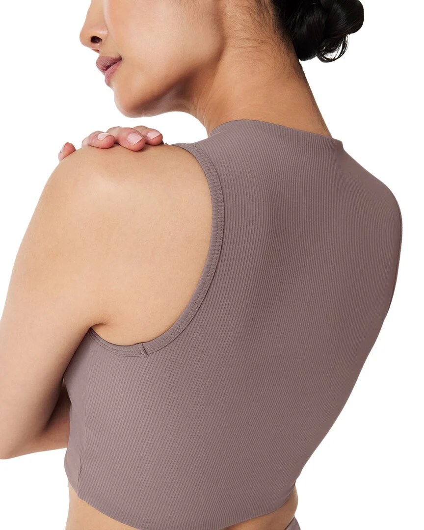 SPANX Get Moving Contour Rib Mock Neck Tank