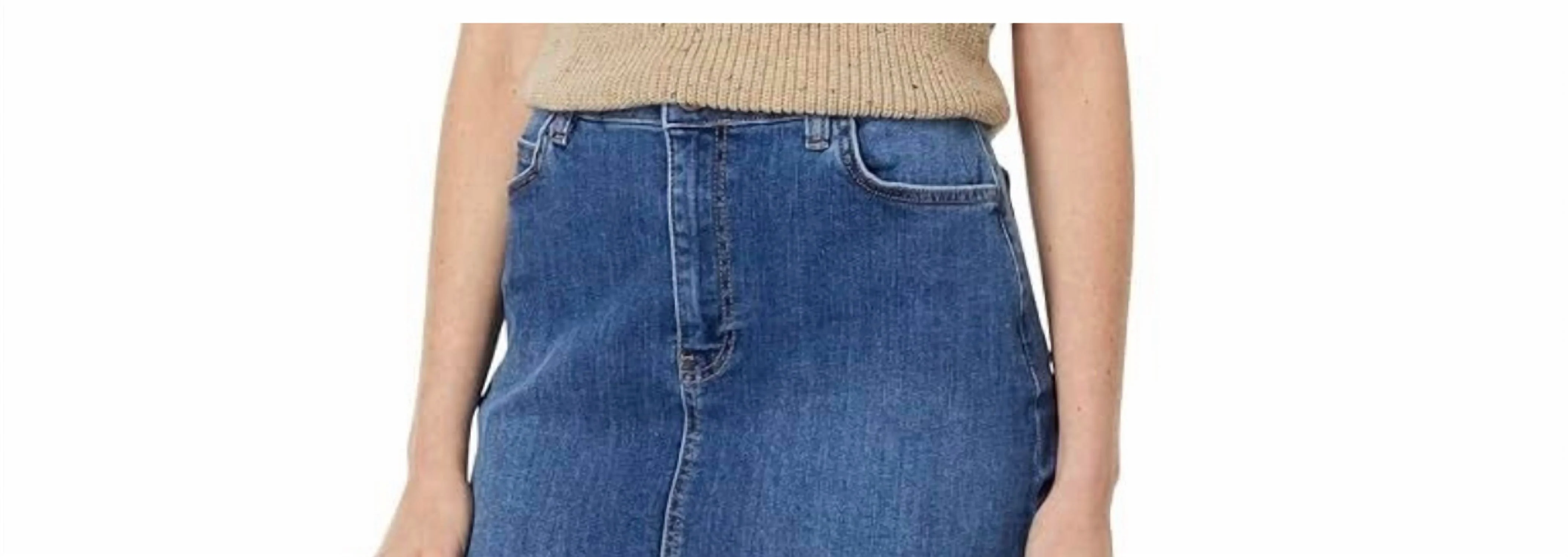 Perfect Stretch Denim Skirt