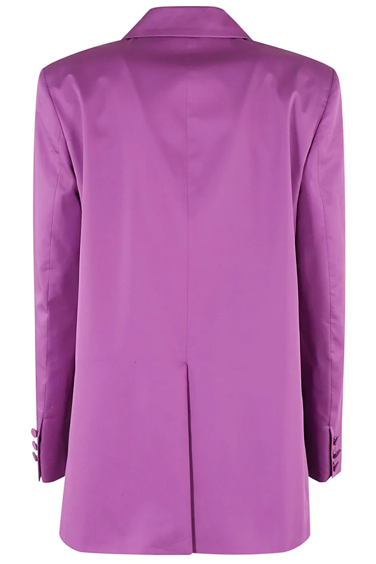 Amethyst Satin Cotton Blazer