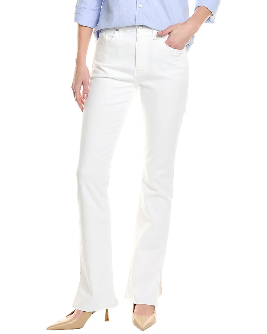 HUDSON Jeans Barbara High-Rise White Baby Boot Jean