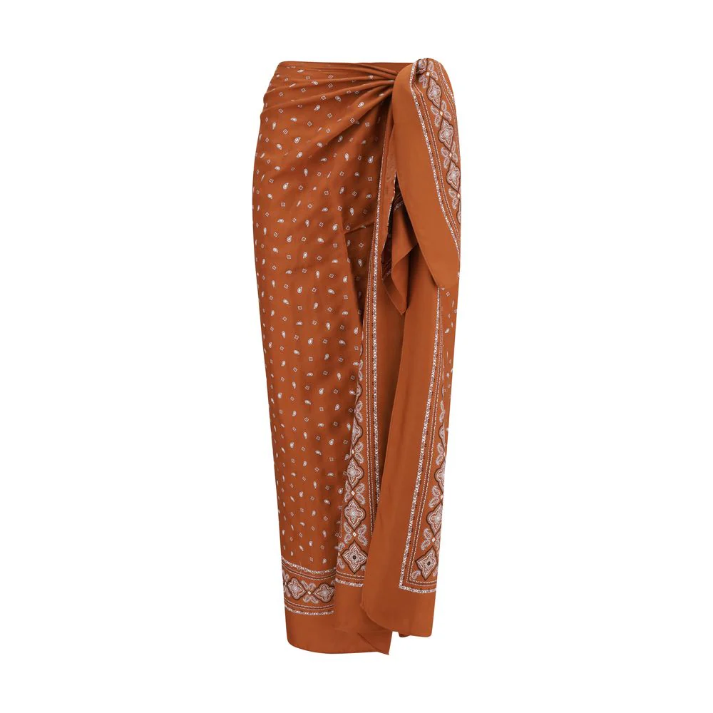 PINKO Bandana pattern pareo Women's Skirt