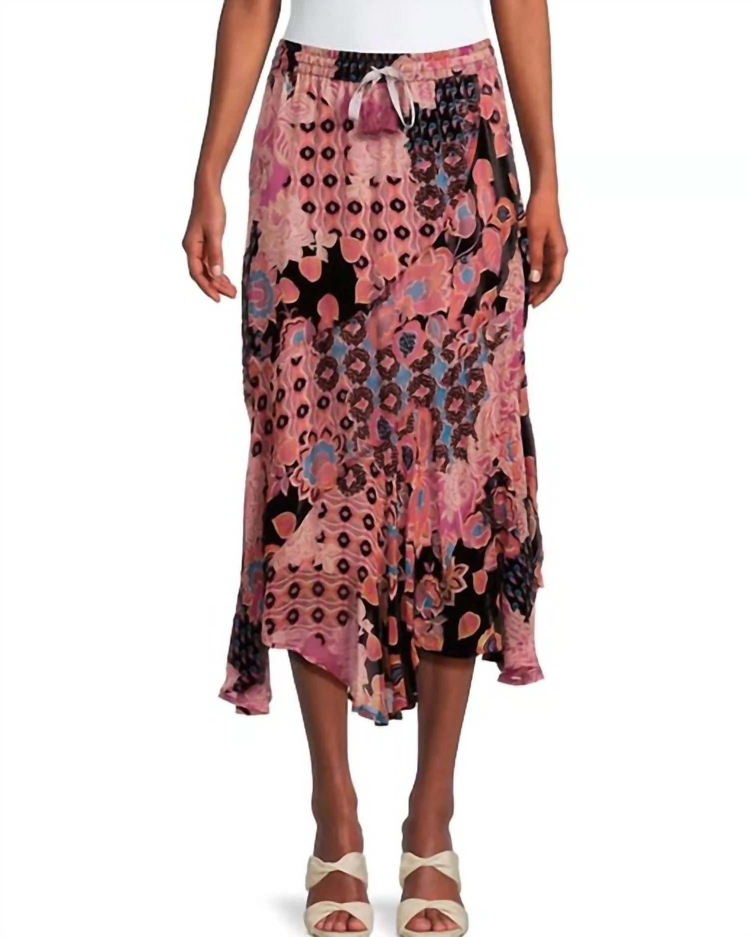 Chamylla Burnout Lined Skirt In Alvarado Burnout