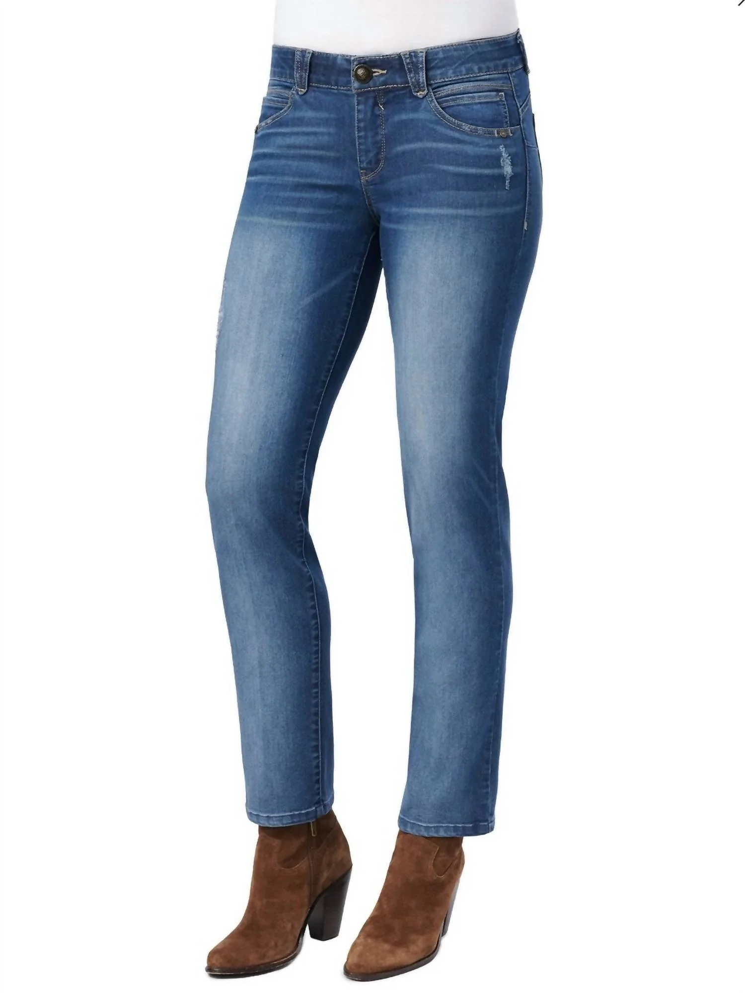 Jules Ab-Solution Straight Leg Jeans In Blue