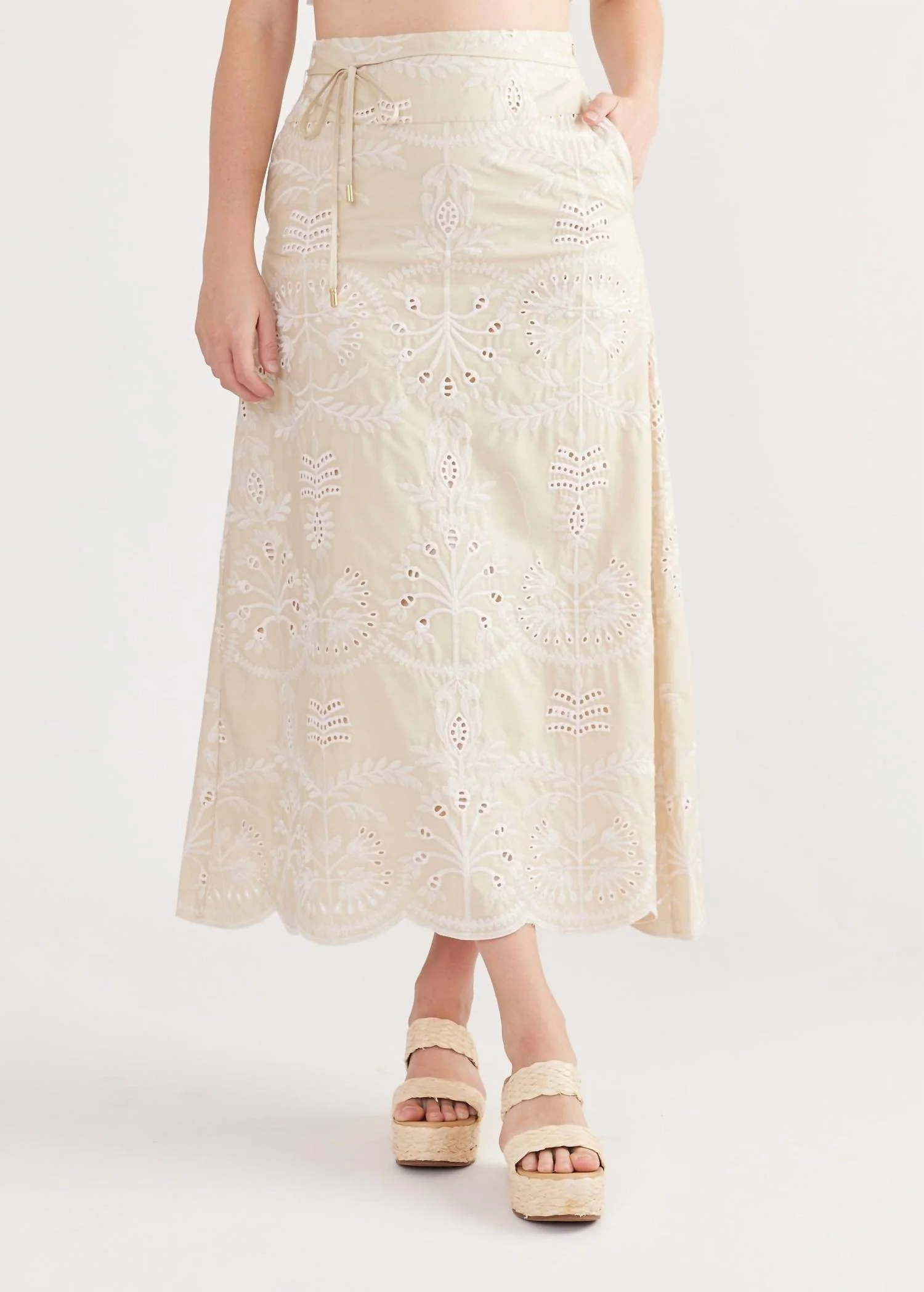 Neva Skirt In Cobblestone