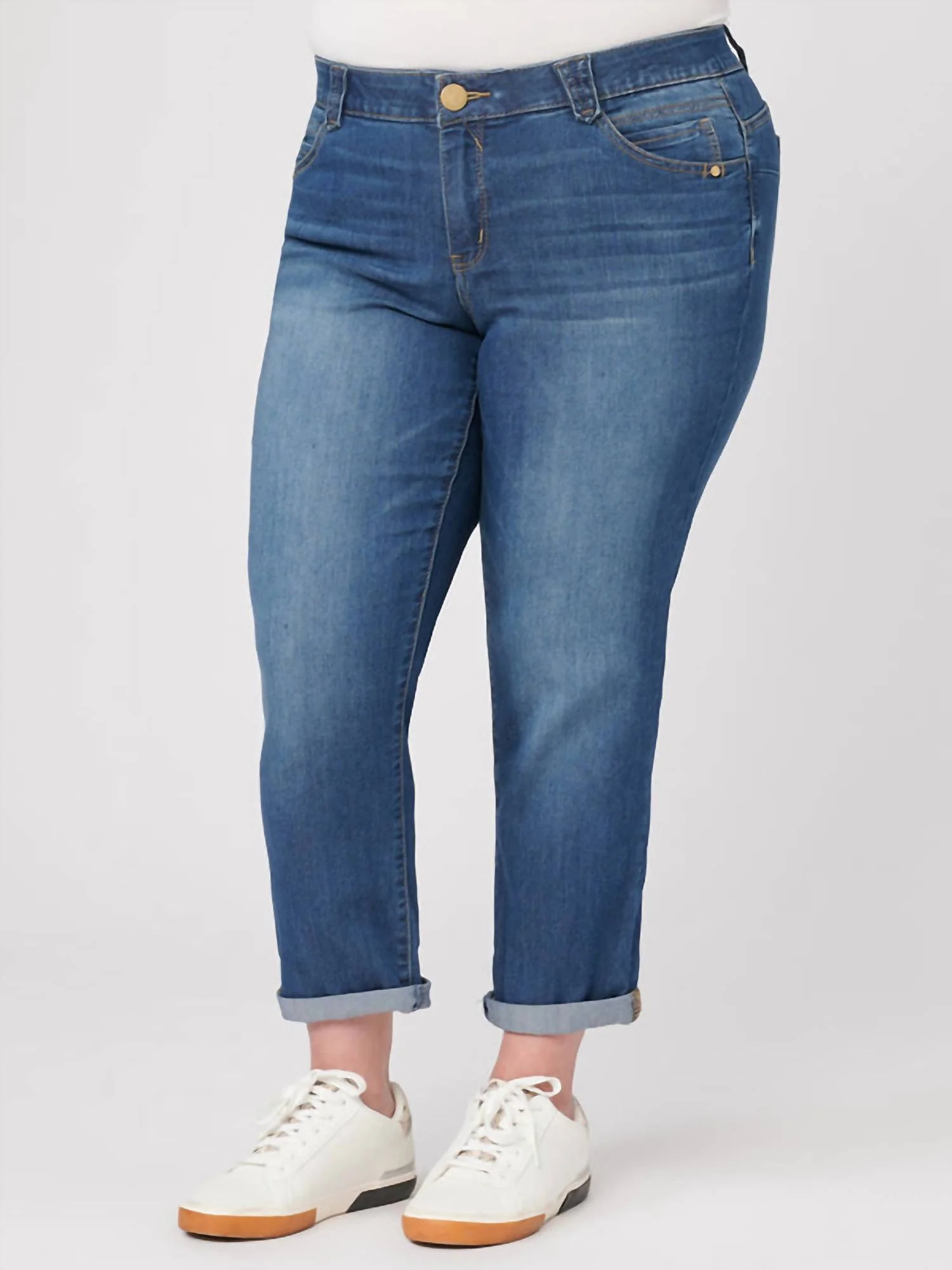Absolution Ankle Cropped Jeans - Plus In Blue