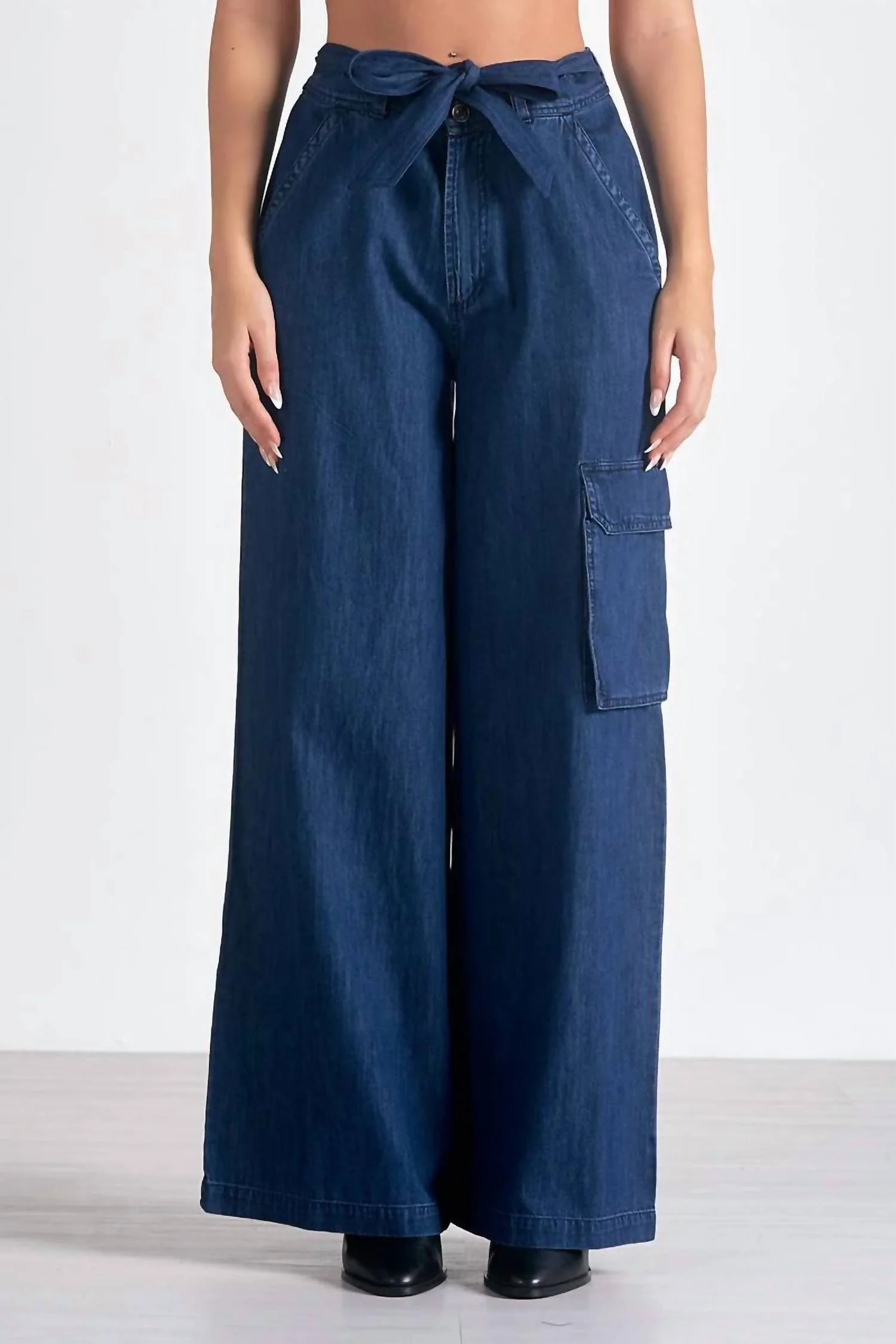 Dana Cargo Pants In Blue