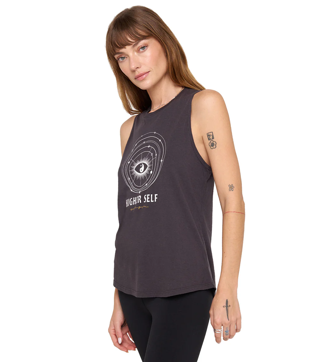 Spiritual Gangster Higher Self Jade Muscle Tank