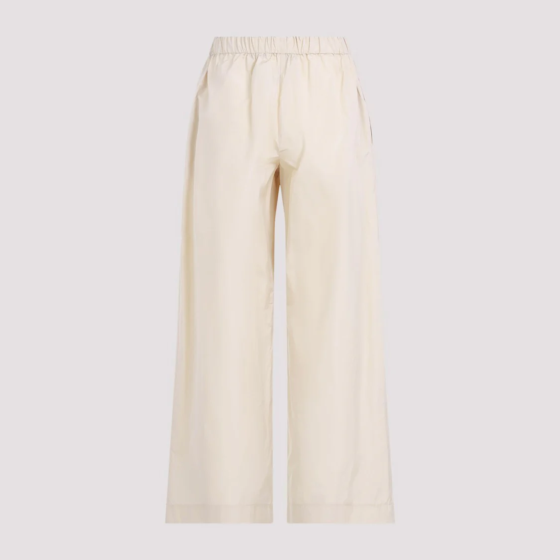 Beige Wide Leg Trousers