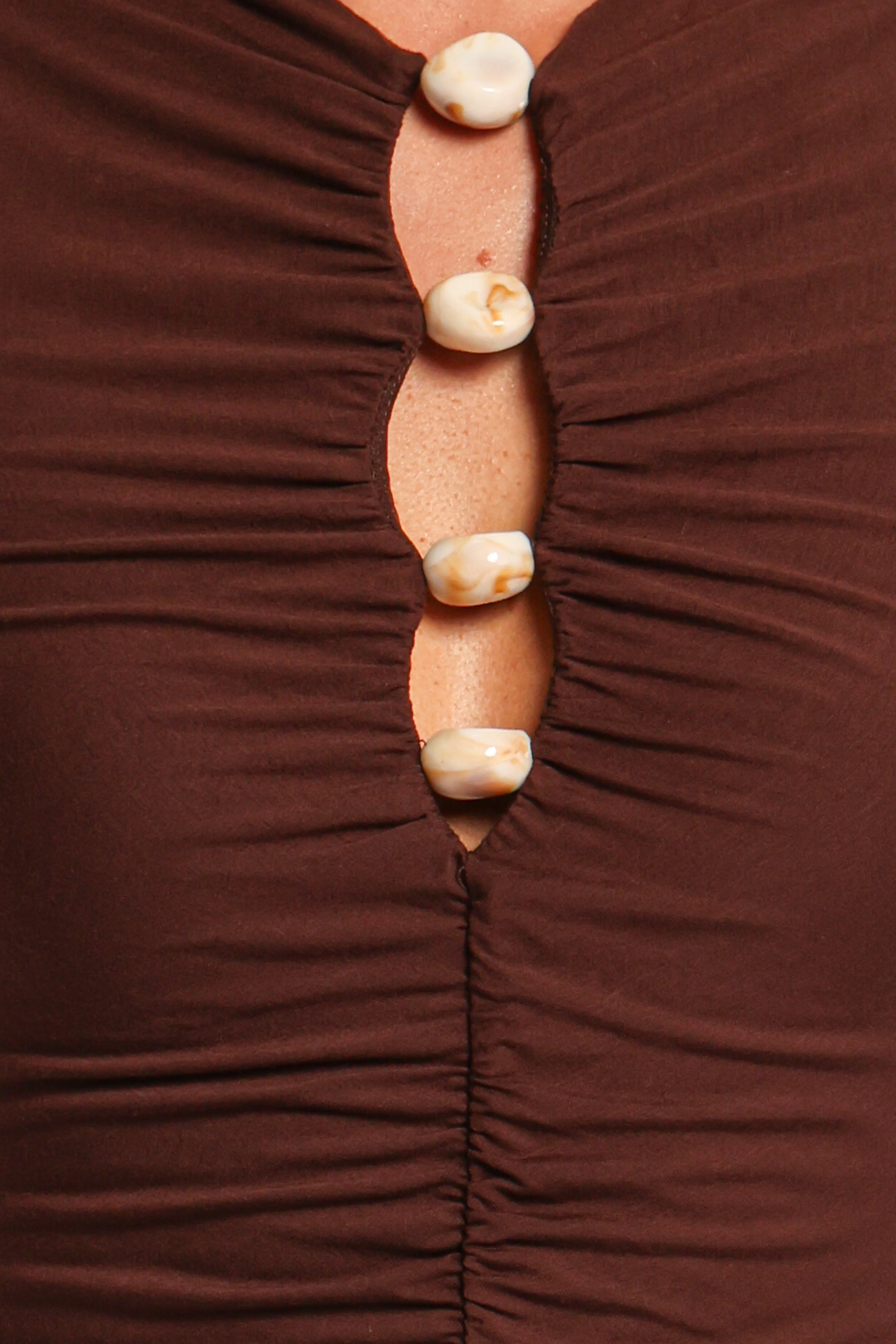 Brody Midi Dress - Chocolate