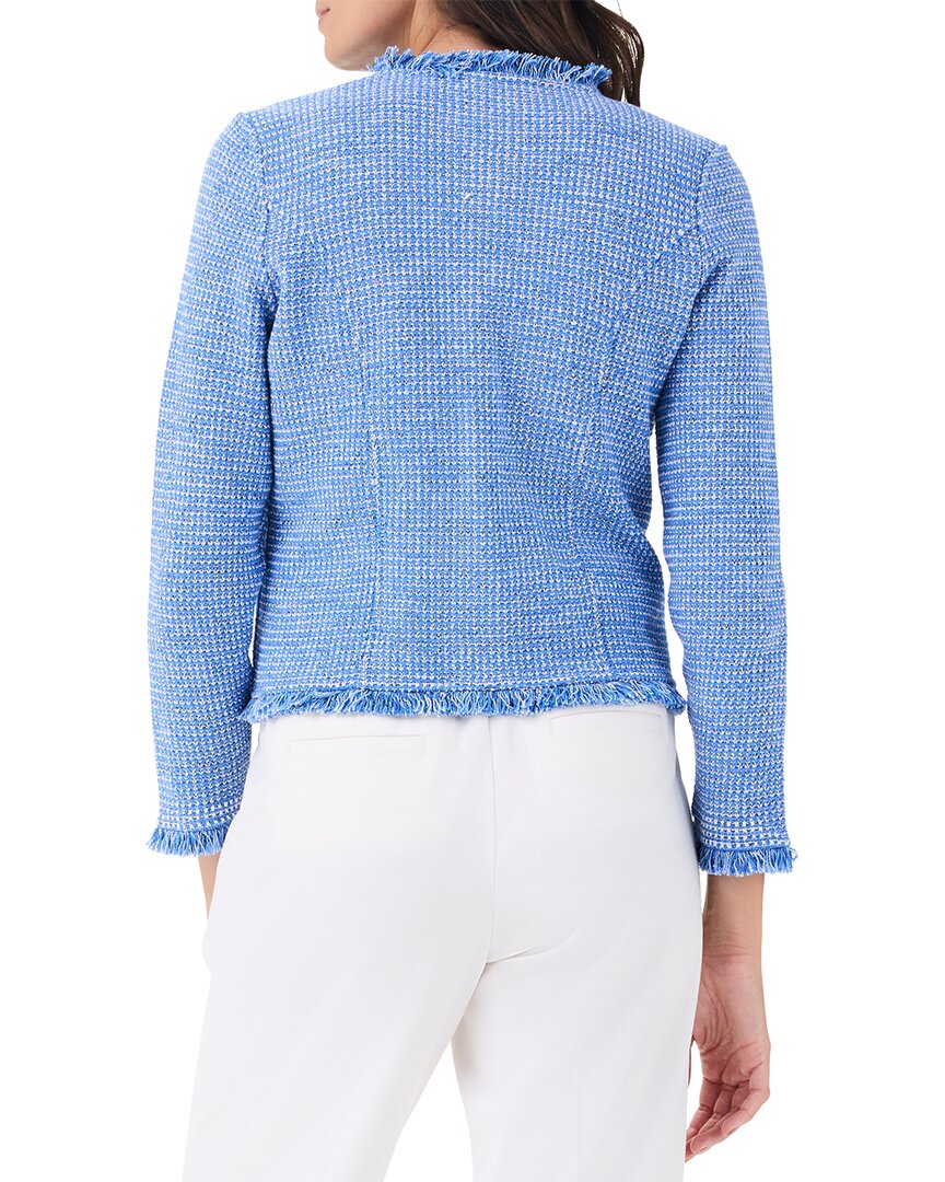 NIC+ZOE Utility Fringe Mix Knit Jacket