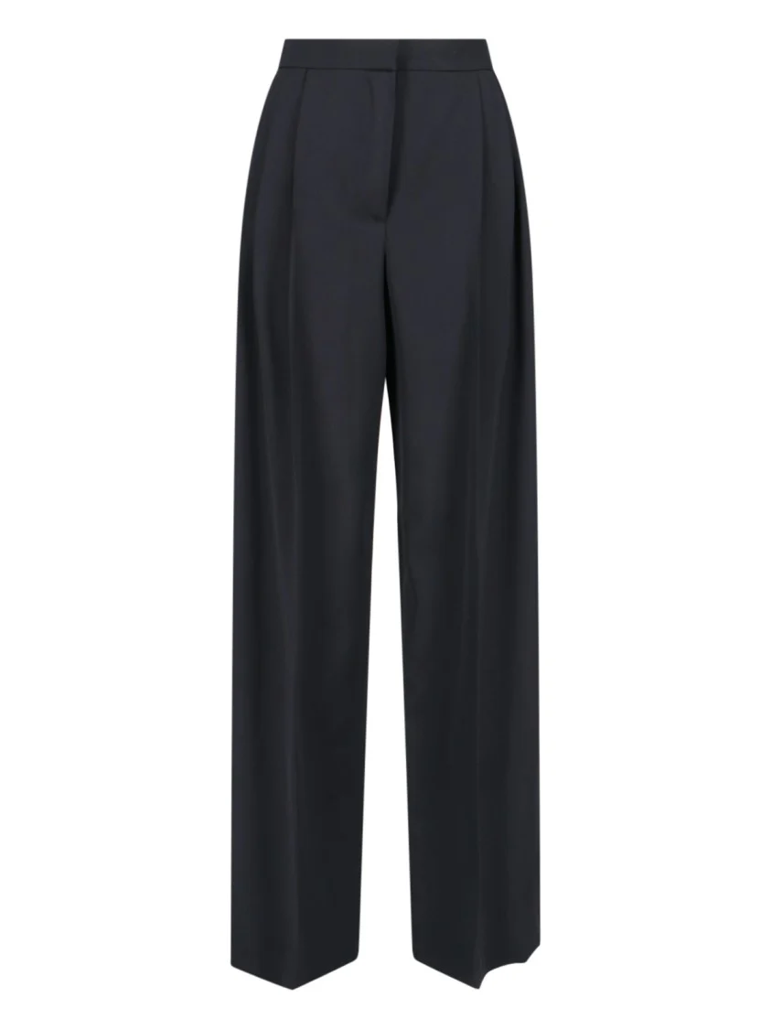 High-Waisted Wide-Leg Trousers