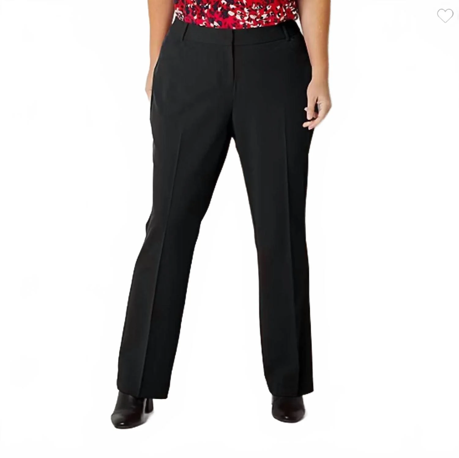 Audra Mid-Rise Trouser Pants In Black