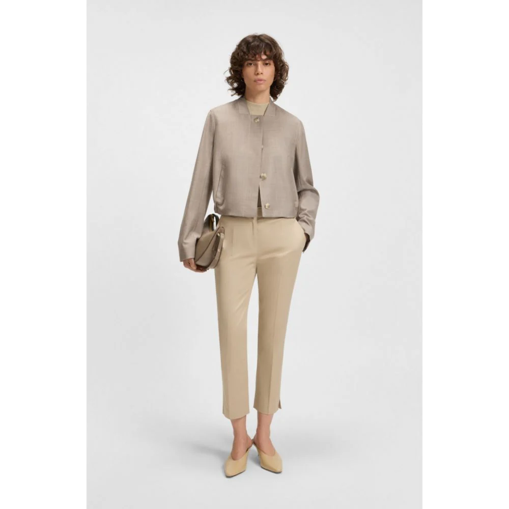 Slim-fit pants in stretch cotton