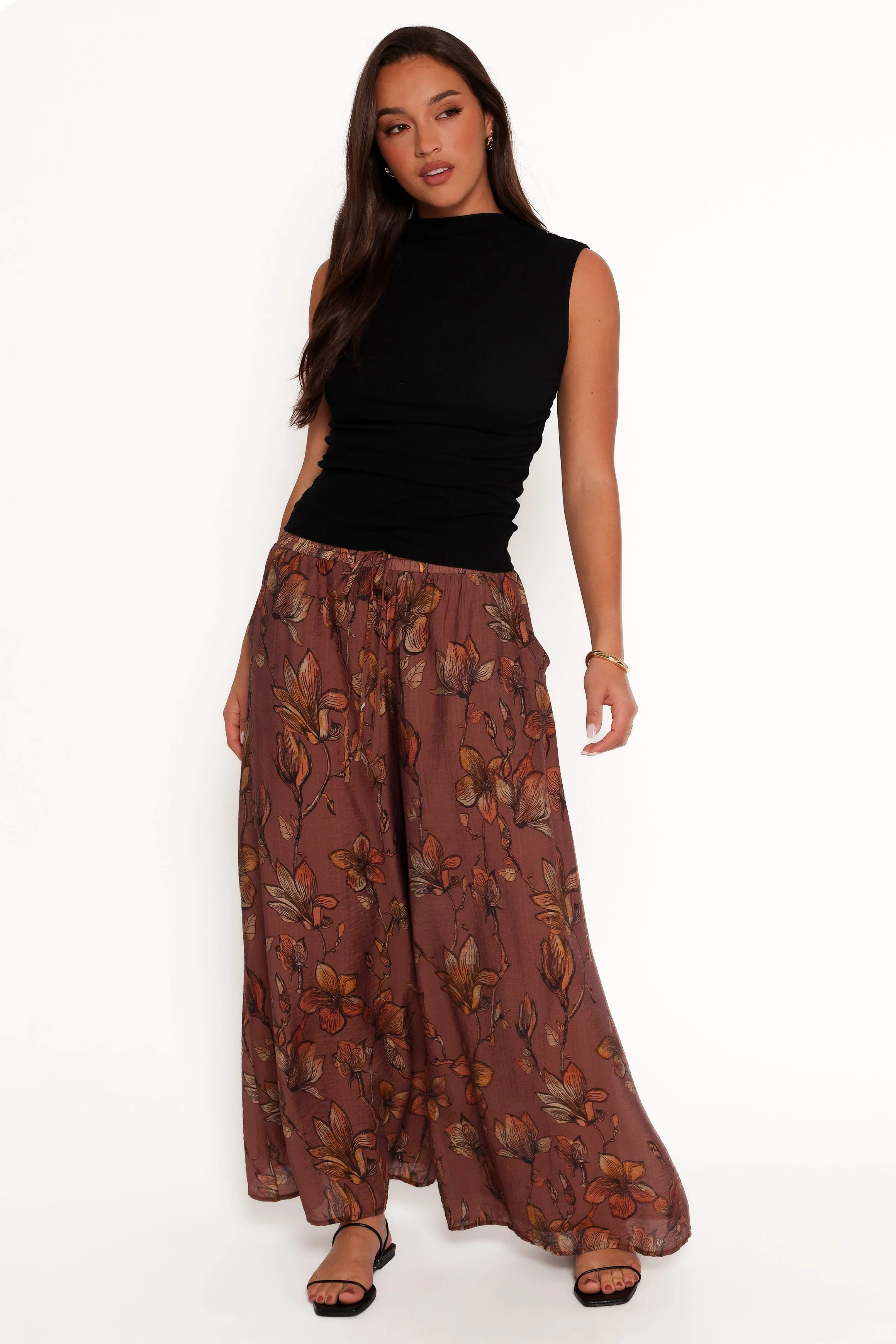 Larson Pant - Brown Floral