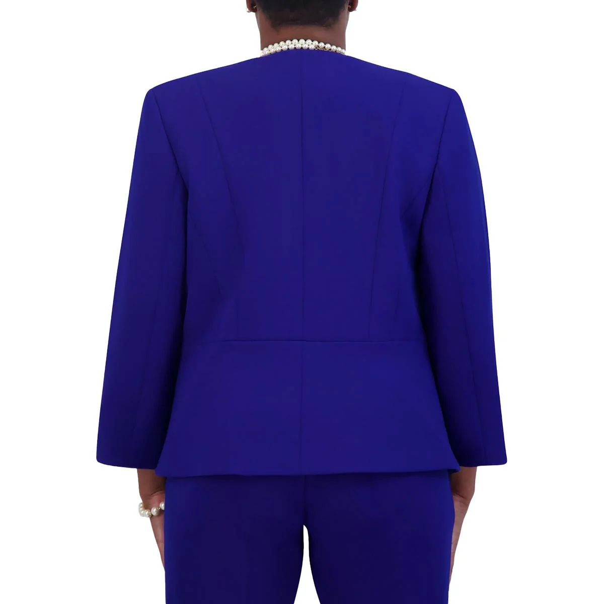 Womens Suit Separate Office Collarless Blazer
