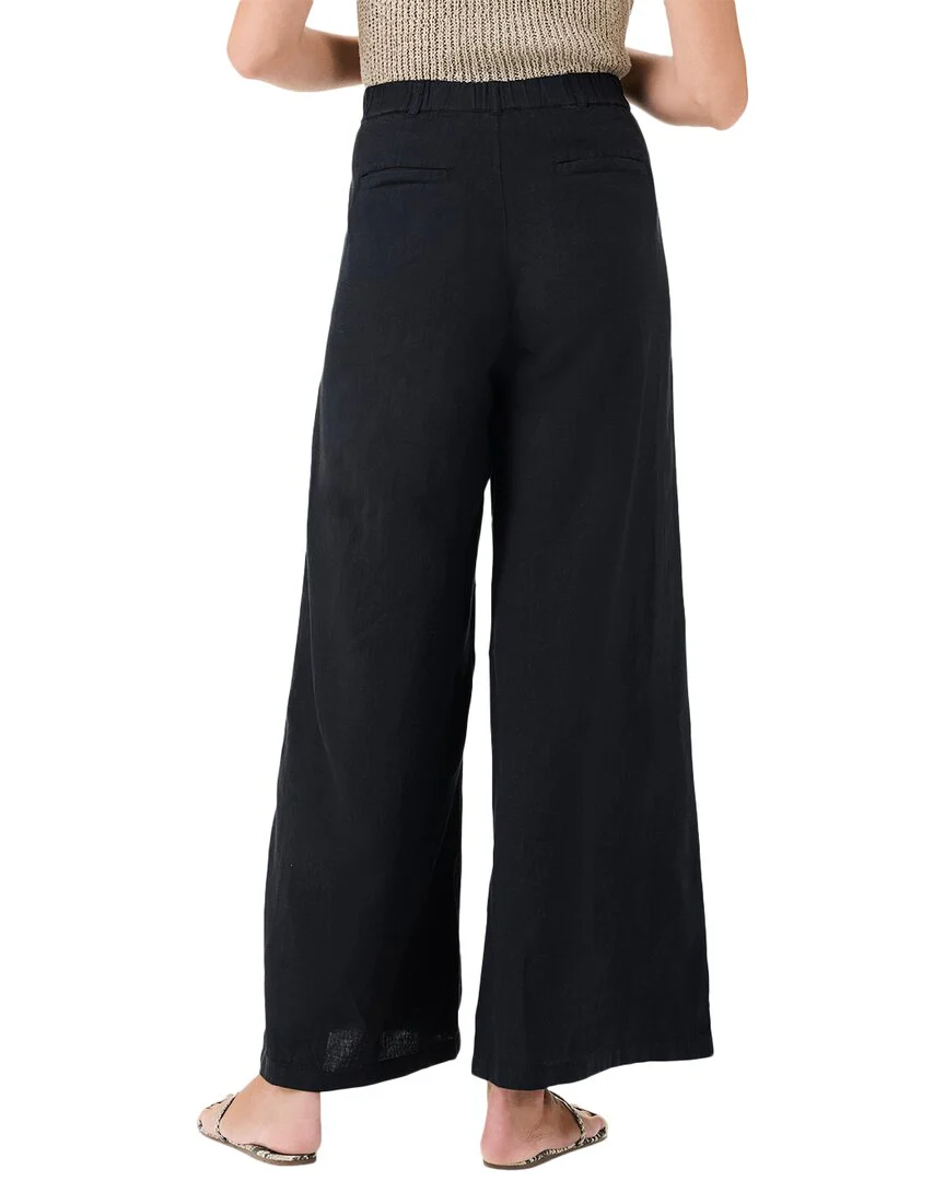 NIC+ZOE Rumba Linen-Blend Wide Leg Trouser